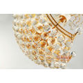 Home Decor Energy Saving Light Source and Gold Color Modern Ceiling k9 crystal chandelier